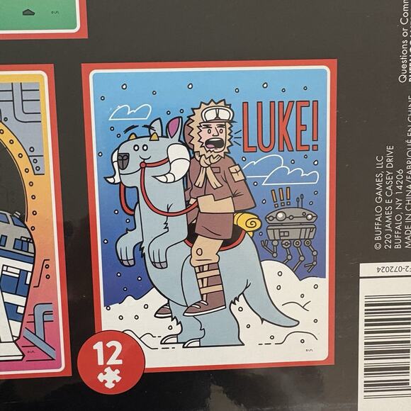 New Buffalo Disney Star Wars 4 Pack of Tray Puzzles 12-48 Piece Puzzles - Picture 8 of 12